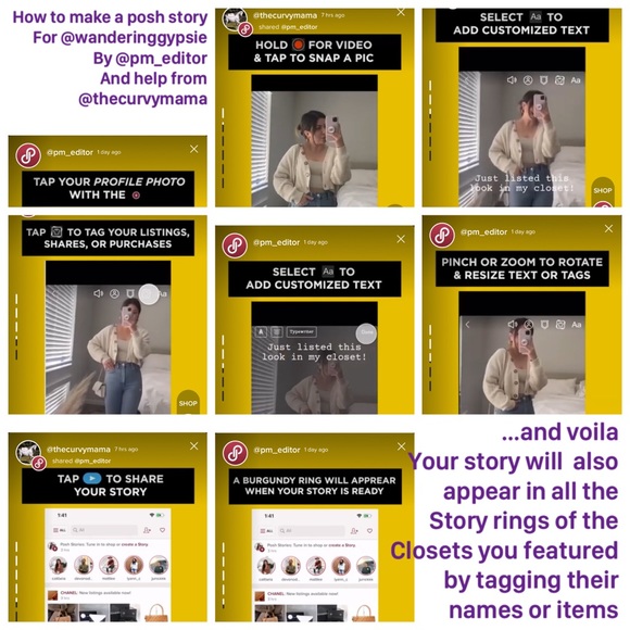 POSH TIP how to add a posh story to your poshmark story ring multiple ways - Picture 2 of 3